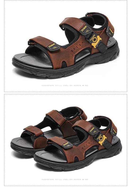 Classic Comfort Men Beach Sandals Non Slip Roman Slippers Soft Light Sneakers