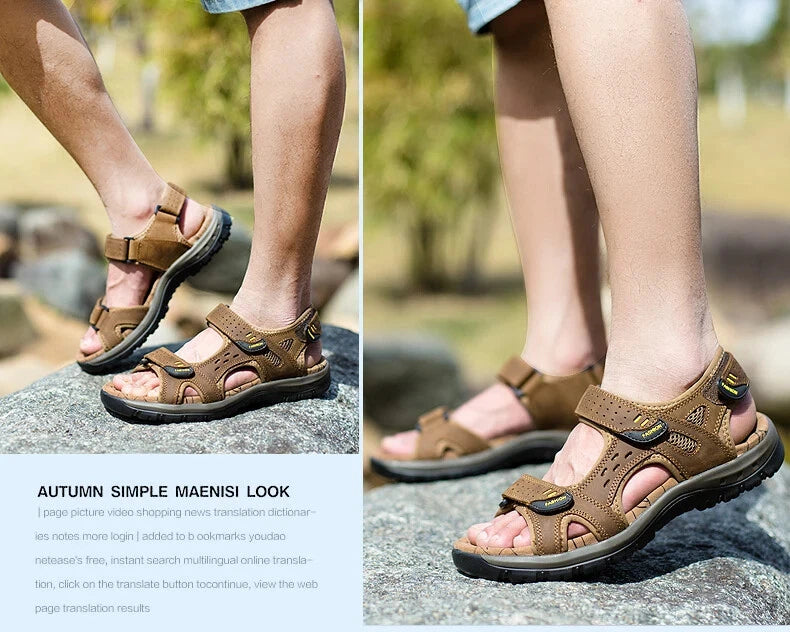 Summer Leisure Men's Casual Shoes Beach Sandals Soft Lightweight Slippers Size13