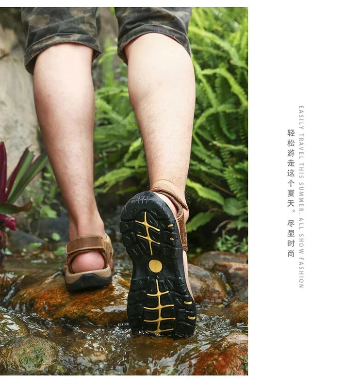 Summer Outdoor Men Beach Shoes Breathable Casual Sandals Wading Non-slip Slipper