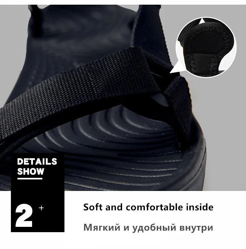 Lightweight Men Sandals Non-slip Soft Beach Slippers Casual Walking Sneakers