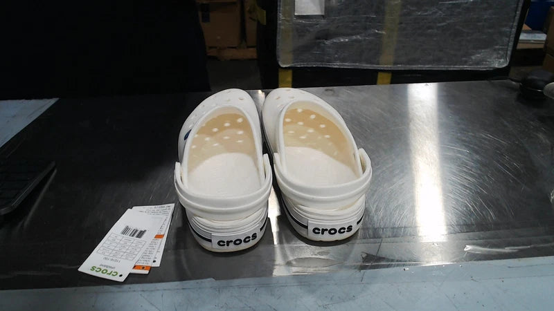 LikeNew_Crocs Unisex-Adult Crocband Clog, White, 9 Women_White_9 Women/7 Men