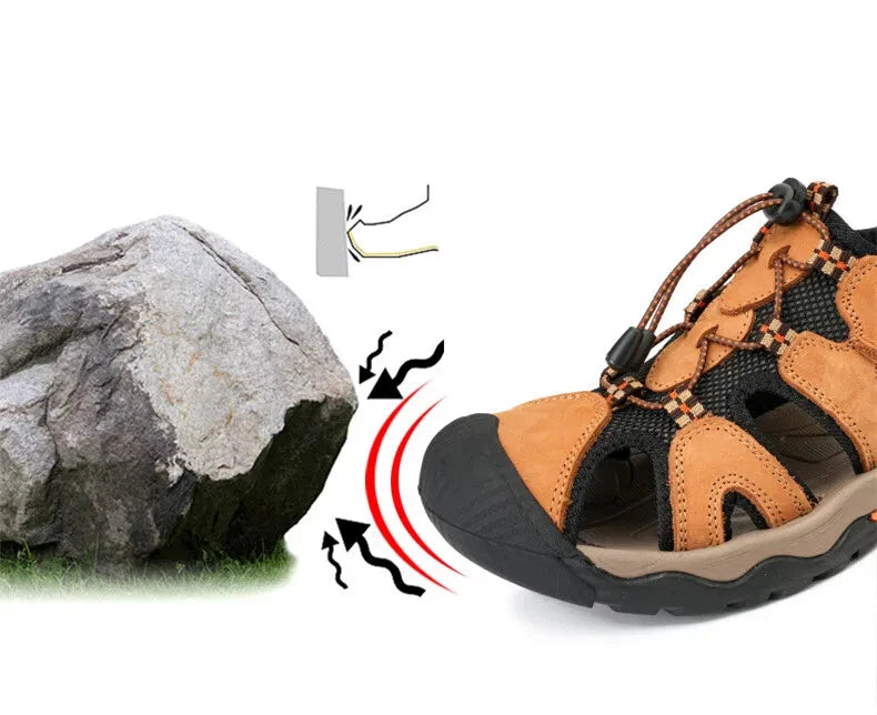 Fashion Summer Casual Men Beach Sandals Waterproof Sneakers Slip on Slippers