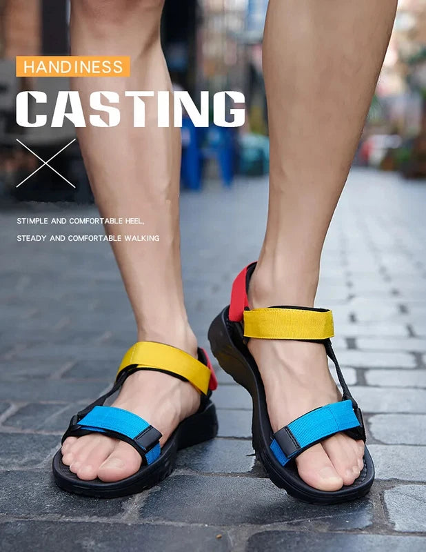 Lightweight Men Sandals Non-slip Soft Beach Slippers Casual Walking Sneakers