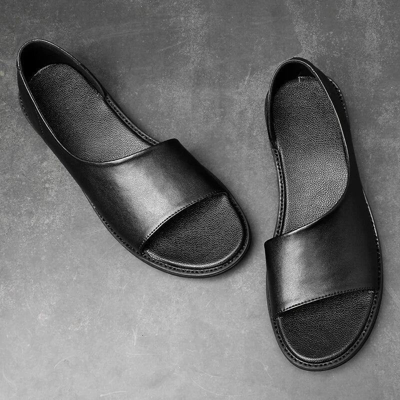 Summer Slippers Men's Non-slip Comfortable Sandals Outdoor Beach Soft Flat Shoes