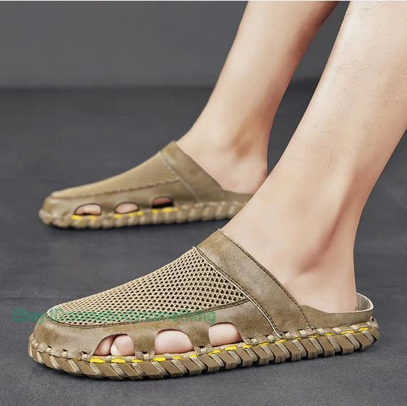 Men's Summer Beach Ventilation Shoes Slippers Outdoor Casual Flats Comfort 38-46