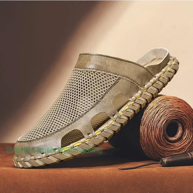 Men's Summer Beach Ventilation Shoes Slippers Outdoor Casual Flats Comfort 38-46