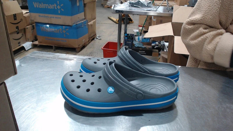 UsedLikeNew_Crocs Unisex-Adult Crocband Clog, Charcoal/Ocean, 10 Men/12