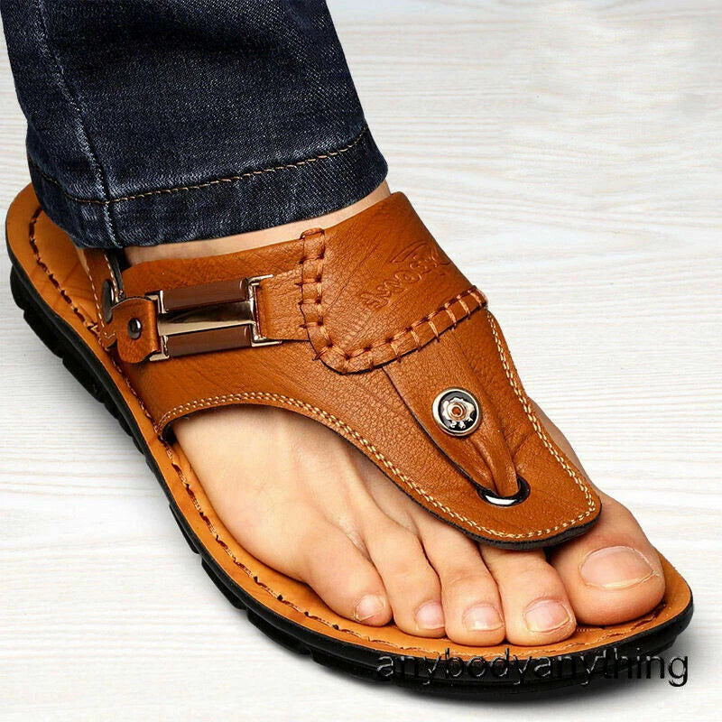 Mens Summer Beach Sandals Flip Flops Non-slip Slippers Casual Shoes Fashion New