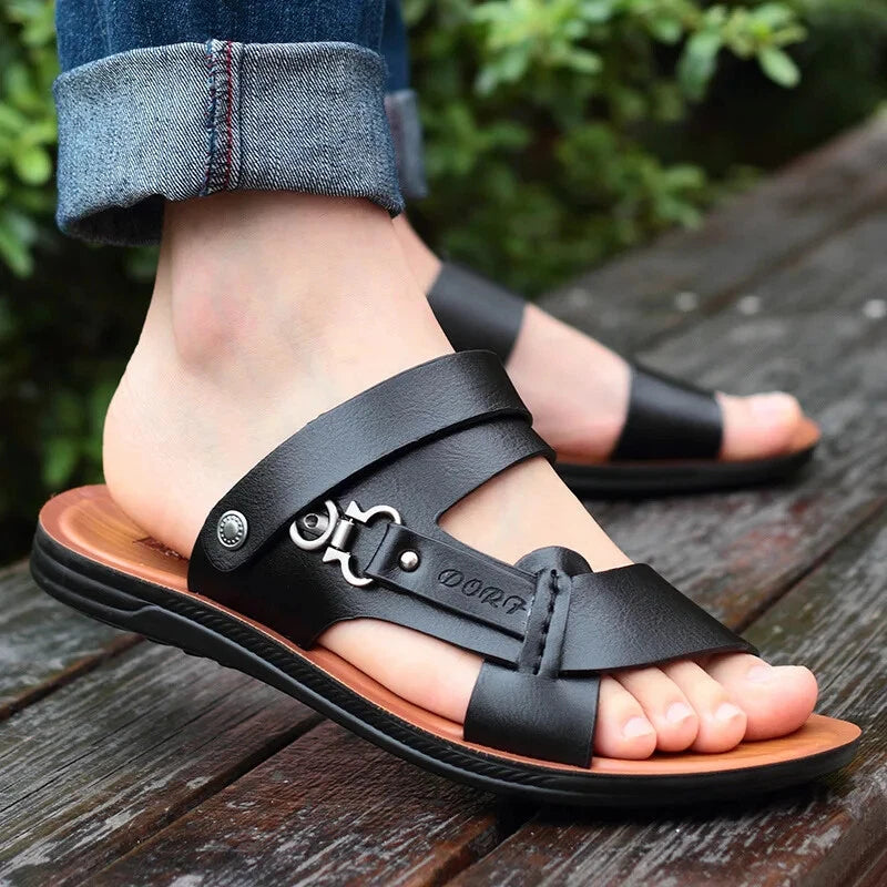 Men's New Summer Men's Open-toed Sandals Fashion Trend Beach Shoes Slippers