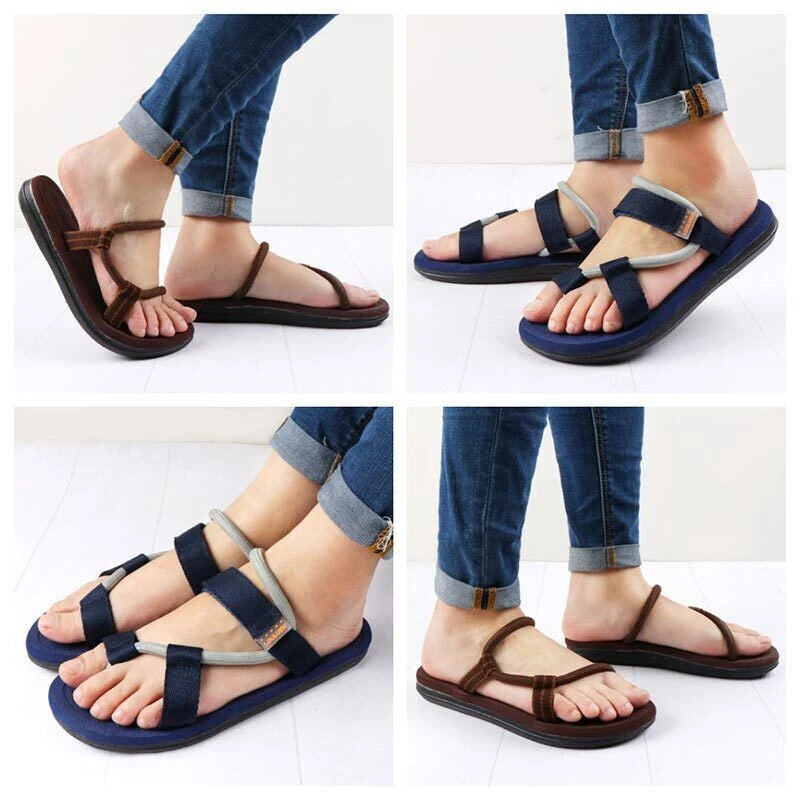 Mens Sandalias Sandals Roma Beach Slip on Flip Flop Flats Slippers Slides Shoes