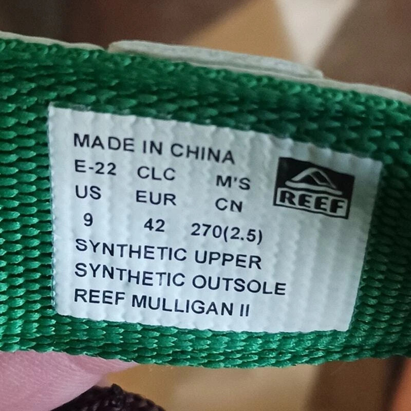 Reef Mens Reef Mullilgan II Golf Themed Sandals Slip On Can Opener Size 9 Unisex