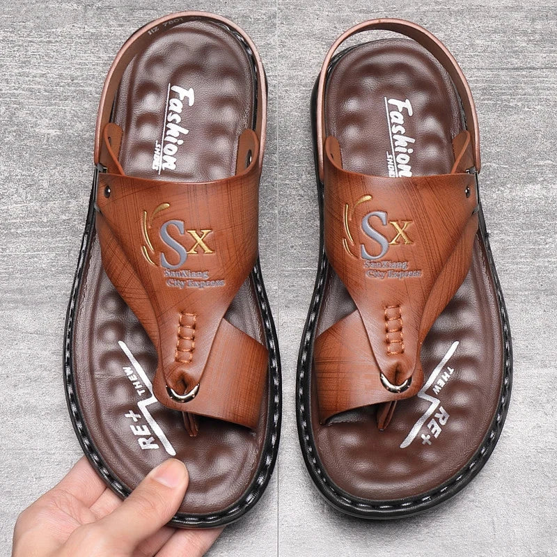 Men Slippers Casual Shoes Summer Sandals Flip Flop Flats Outdoor Beach Footwear