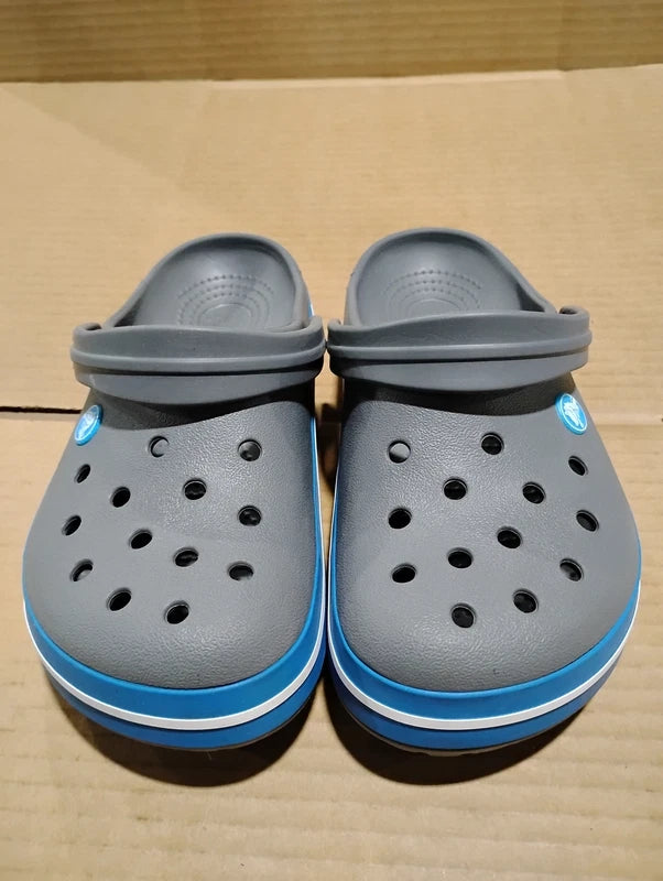 UsedLikeNew_Crocs Unisex-Adult Crocband Clog, Charcoal/Ocean, 5 Men/7