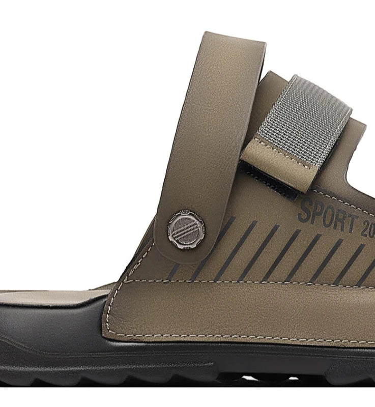 Summer Outdoor Beach Sandals Non-slip Comfort Slippers Leather Casual Shoes