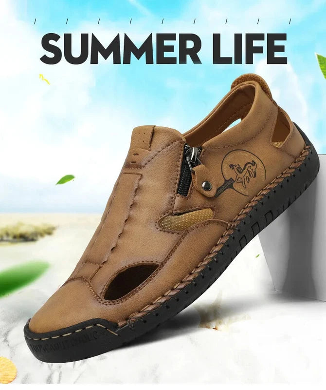 Comfortable Men Sandals Breathable Flat Beach Slippers Classic Handmade Sneakers