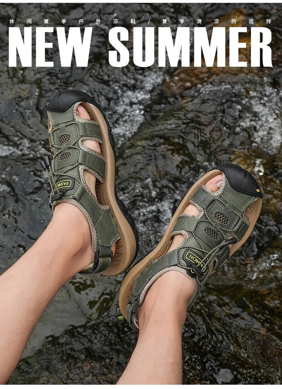 Summer Men's Sandals Outdoor Casual Beach Slippers Breathable Wading Shoes
