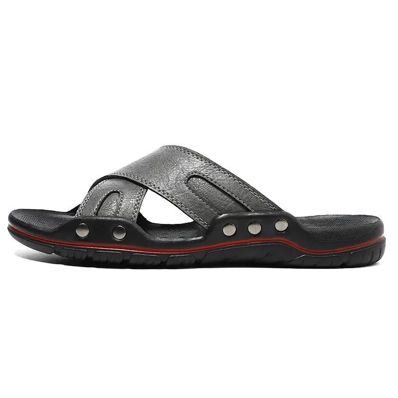 38-48 Plus Size Mens Flats Open Toe Slippers Sandals Summer Beach Holiday Shoes