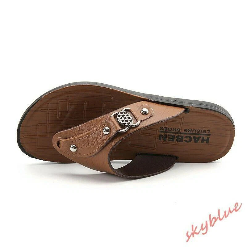 Mens Summer Sandals Slippers Thong Beach Outdoor Casual Flats Flip Flops Shoes