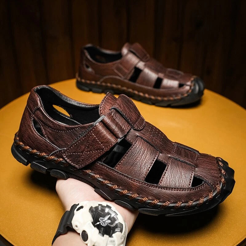 Summer Men's Sandals Beach Slippers Fashion Thick Sole Non-slip Casual Shoes