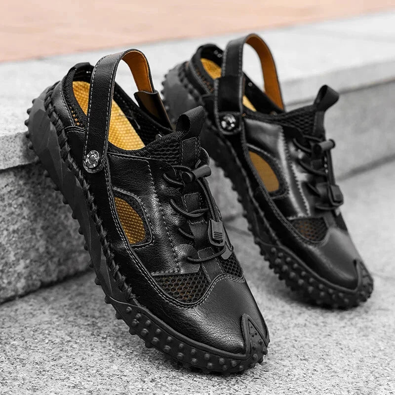 Retro Men's Sandals Designer Casual Summer Slippers Breathable Beach Shoes