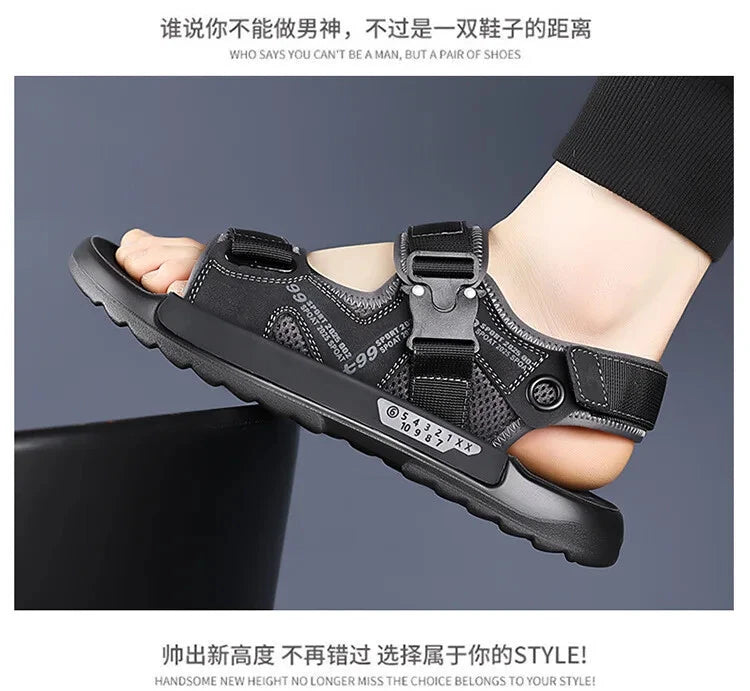 Men's Summer Non-slip Outdoor Slipper Casual Beach Shoes Lightweight Sandals