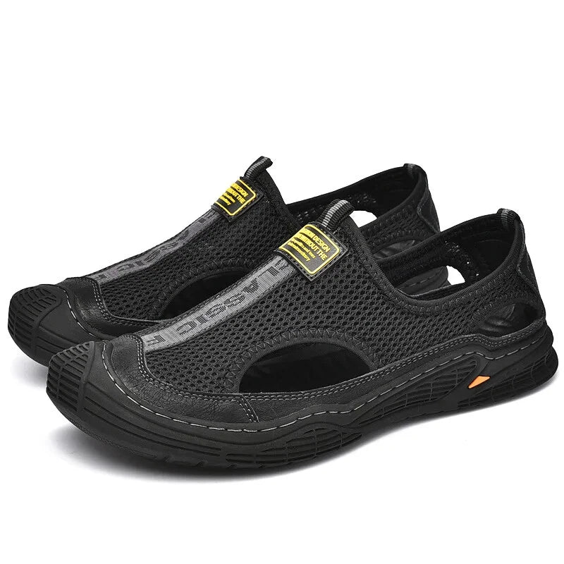 Male Summer Mesh Breathable Casual Sandals Non-slip Beach Shoes Outdoor Slippers