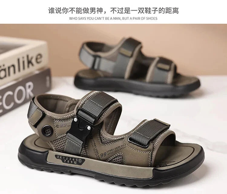 Men's Summer Non-slip Outdoor Slipper Casual Beach Shoes Lightweight Sandals