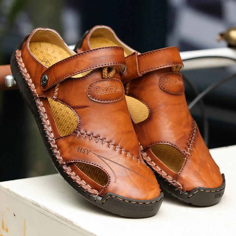 Mens Sandals Summer Outdoor Beach Slippers Non-slip Roman Garden Casual Shoes