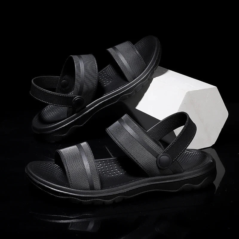 Summer Men Casual Shoes Sandals Slippers Slip On Flats Slides Beach Footwear