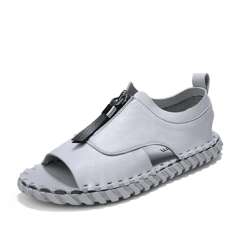 Sandals Men Slippers Weaving Design Beach Sandals Breathable Casual Flat Sandals