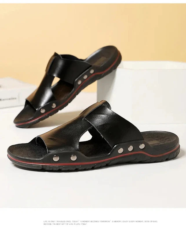 38-48 Plus Size Mens Open Toe Slipper Sandals Summer Beach Holiday Shoes Stylish