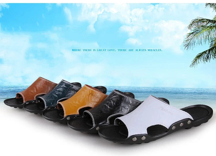 Summer Mens Flip Flops Lightweight Sandals Rubber Casual Shoes Beach Slippers