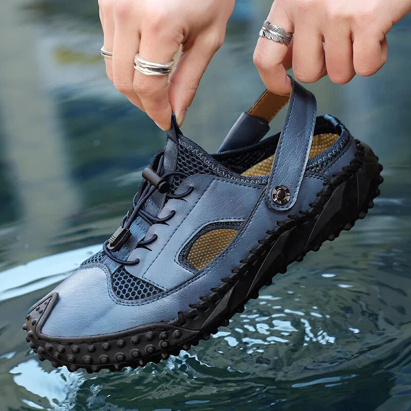 Retro Men's Sandals Designer Casual Summer Slippers Breathable Beach Shoes