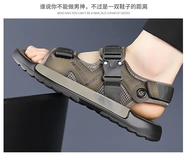 Men's Summer Non-slip Outdoor Slipper Casual Beach Shoes Lightweight Sandals