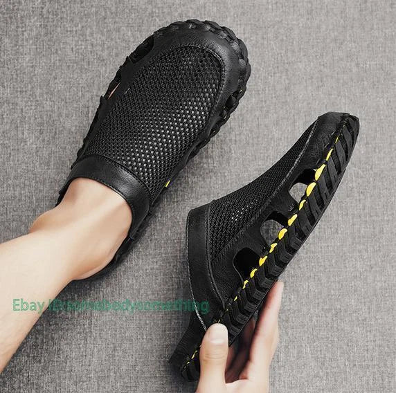 Men's Summer Beach Ventilation Shoes Slippers Outdoor Casual Flats Comfort 38-46