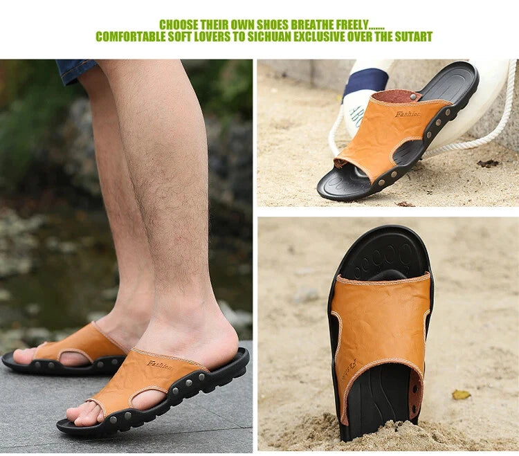 Summer Mens Flip Flops Lightweight Sandals Rubber Casual Shoes Beach Slippers