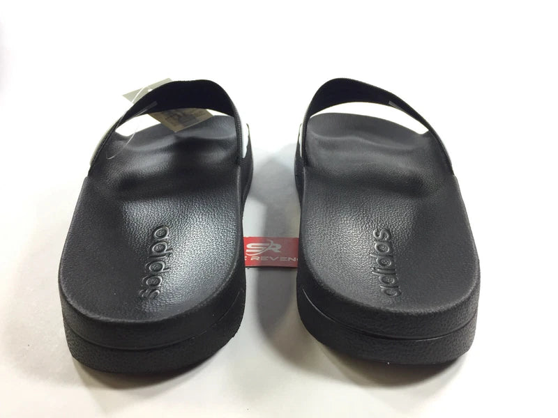 New adidas Men's Adilette CloudFoam Slides Black Sandals Sport Beach Slippers d1