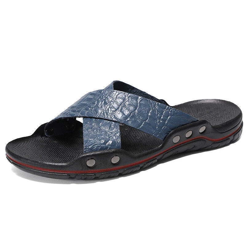 Summer Men Slides Sandals Casual Sports Beach Shoes Sandals Home Slip On Slipper