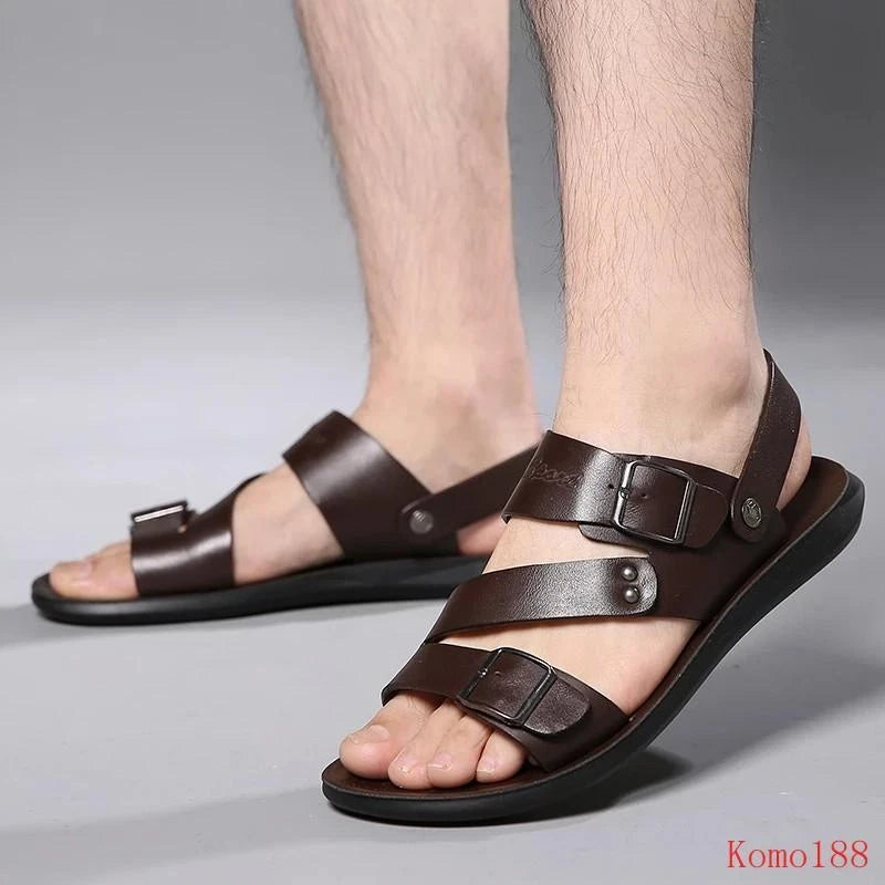 Mens open toe Breathable outdoor beach casual slipper sandals shoes