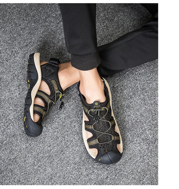 Men's Summer Sandals Beach Slippers Breathable Outdoor Casual Shoes Big Size