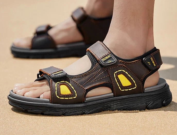 Classic Comfort Men Beach Sandals Non Slip Roman Slippers Soft Light Sneakers