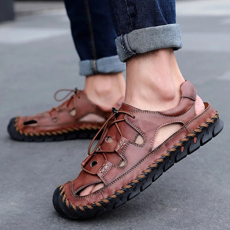 Summer Men Sandals Fashion Non-slip Beach Climbing Breathable Trekking Slipper