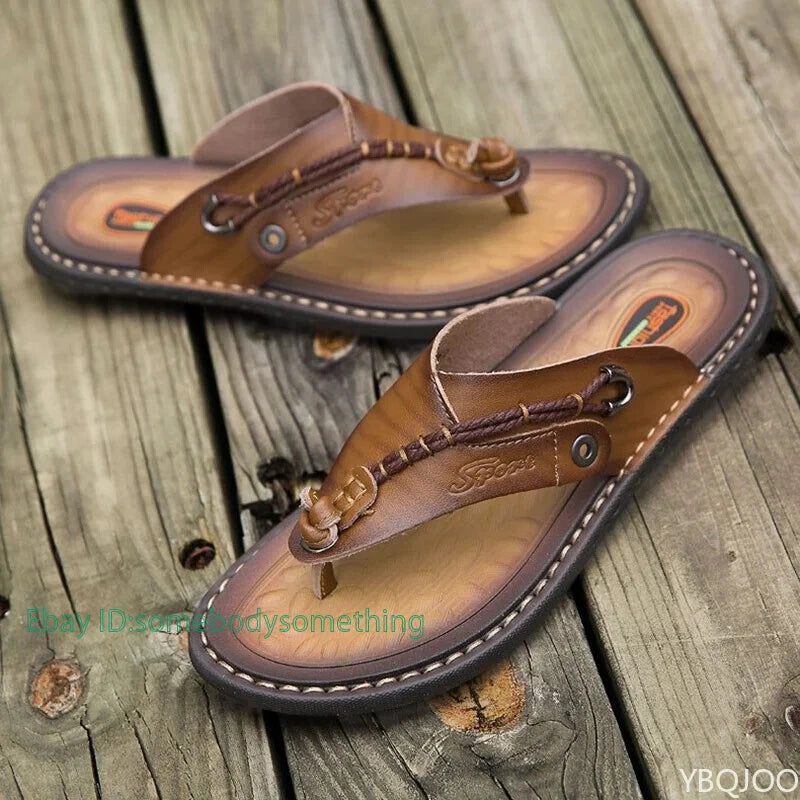 Summer Men's Flip-flops Outdoor Comfortable Slippers Casual Beach Flats Slides
