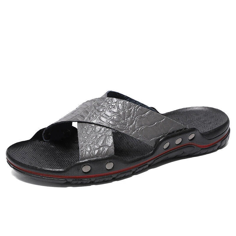 Summer Men Slides Sandals Casual Sports Beach Shoes Sandals Home Slip On Slipper