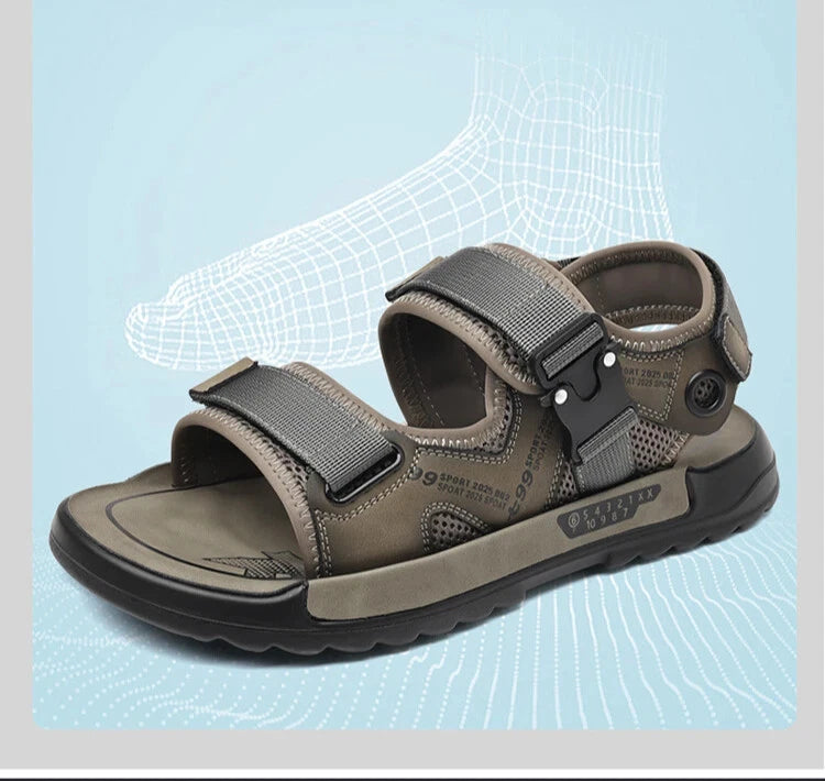 Men's Summer Non-slip Outdoor Slipper Casual Beach Shoes Lightweight Sandals