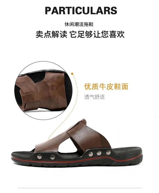 38-48 Plus Size Mens Open Toe Slipper Sandals Summer Beach Holiday Shoes Stylish