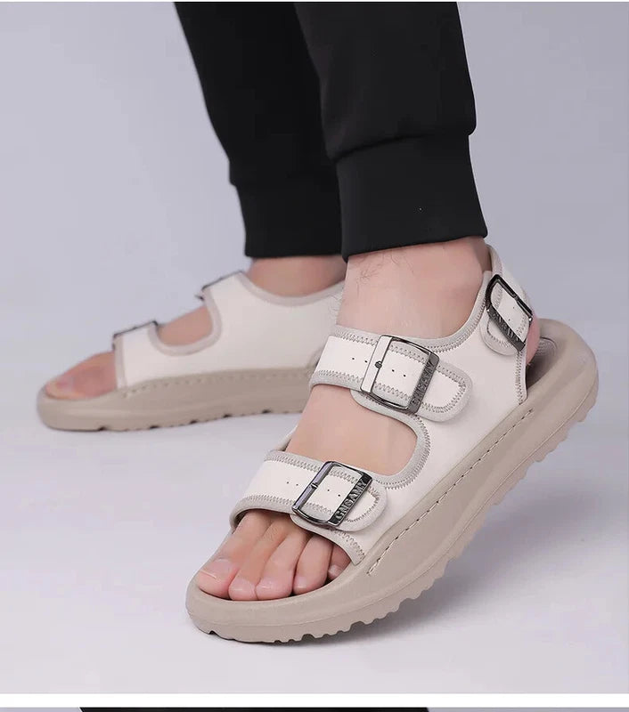 Summer Male Sandals Breathable Beach Shoes Lightweight Casual Non-slip Slippers