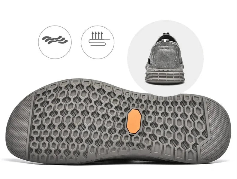 Male Summer Mesh Breathable Casual Sandals Non-slip Beach Shoes Outdoor Slippers