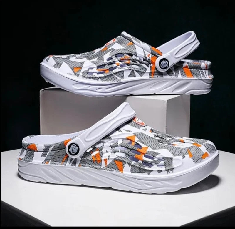 Men’s Beach Sandals, Breathable Slippers, Non-Slip,Casual Garden and Beach Shoes