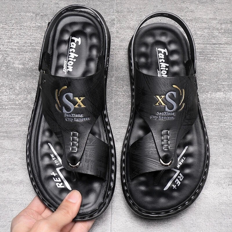 Men Slippers Casual Shoes Summer Sandals Flip Flop Flats Outdoor Beach Footwear